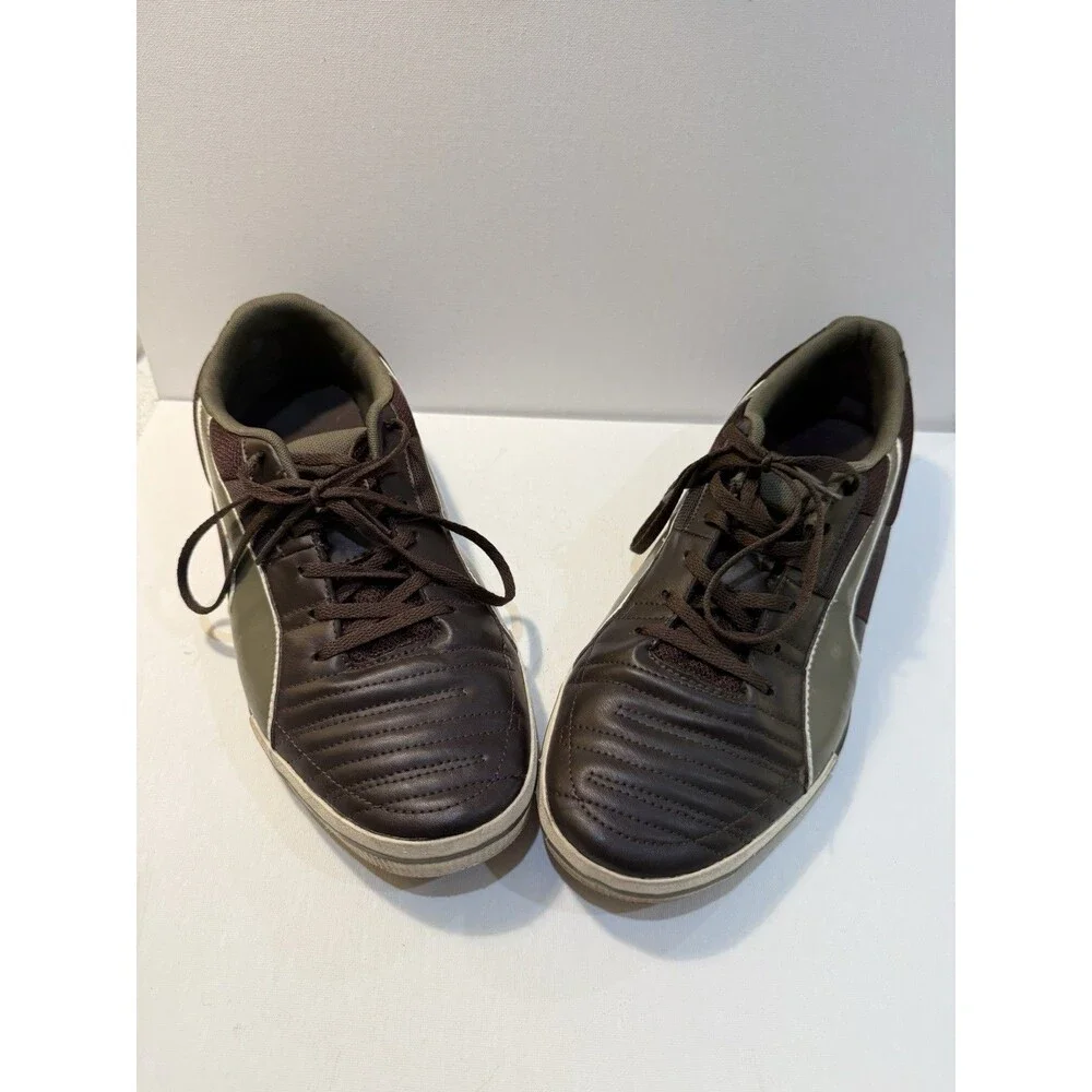 PUMA Momentta Vulc Sala Soccer Men's Shoes Sneakers Sz 12 Brown Olive 103252